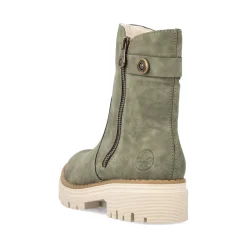 New Rieker Krotkie Buty Damskie W Kolorze Zielonym