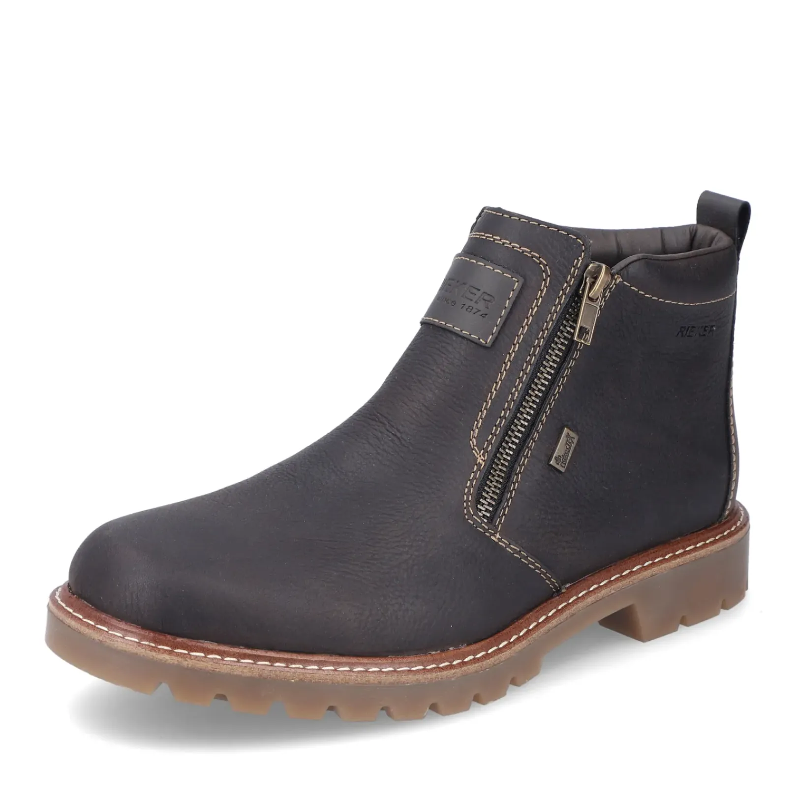 Clearance Rieker Krotkie Buty Meskie Czarno-Brazowe