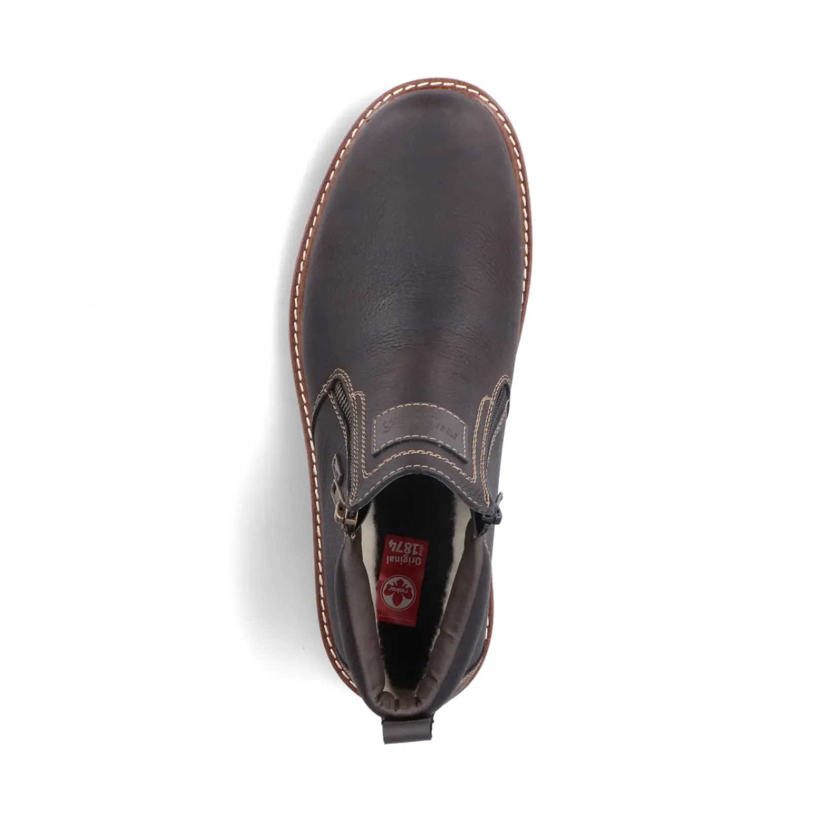 Clearance Rieker Krotkie Buty Meskie Czarno-Brazowe