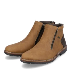 Fashion Rieker Krotkie Buty Meskie W Kolorze Nugatowo-Brazowym