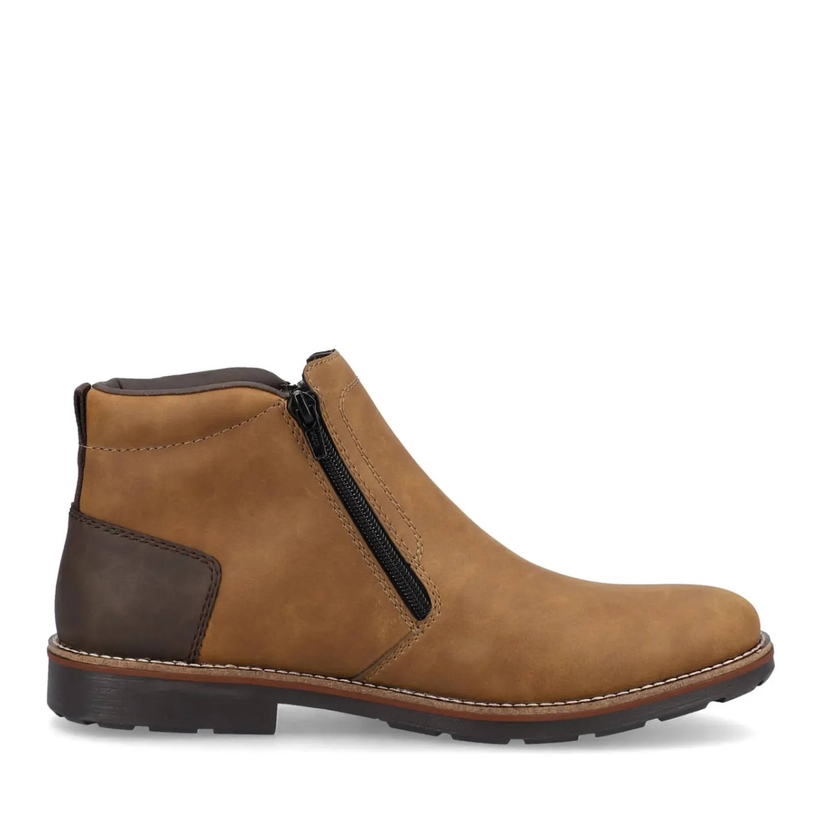 Fashion Rieker Krotkie Buty Meskie W Kolorze Nugatowo-Brazowym