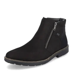 Clearance Rieker Krotkie Buty Meskie W Kolorze Ciemnej Czerni