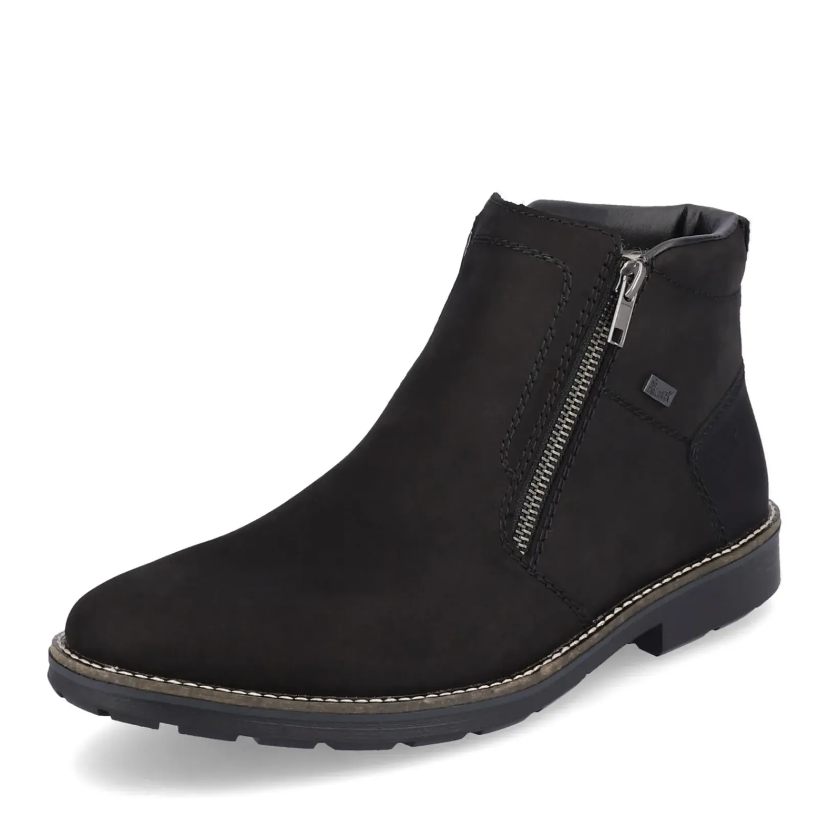 Clearance Rieker Krotkie Buty Meskie W Kolorze Ciemnej Czerni