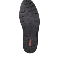 Clearance Rieker Krotkie Buty Meskie W Kolorze Ciemnej Czerni