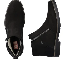 Clearance Rieker Krotkie Buty Meskie W Kolorze Ciemnej Czerni