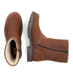 Discount Rieker Krotkie Buty Meskie Miedziano-Brazowe