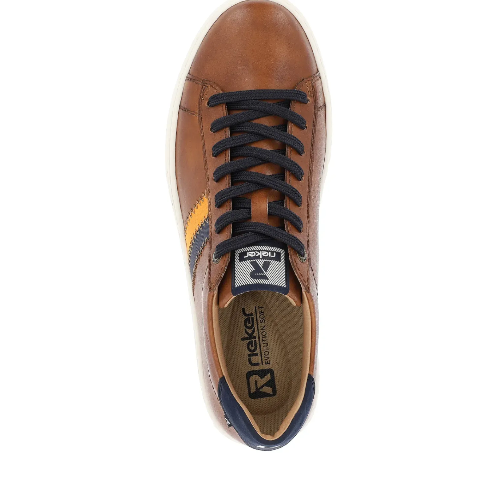 New Rieker Meskie Brazowe Tenisowki Low Nut
