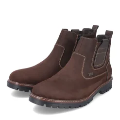 New Rieker Meskie Buty Chelsea W Kolorze Lesnego Brazu