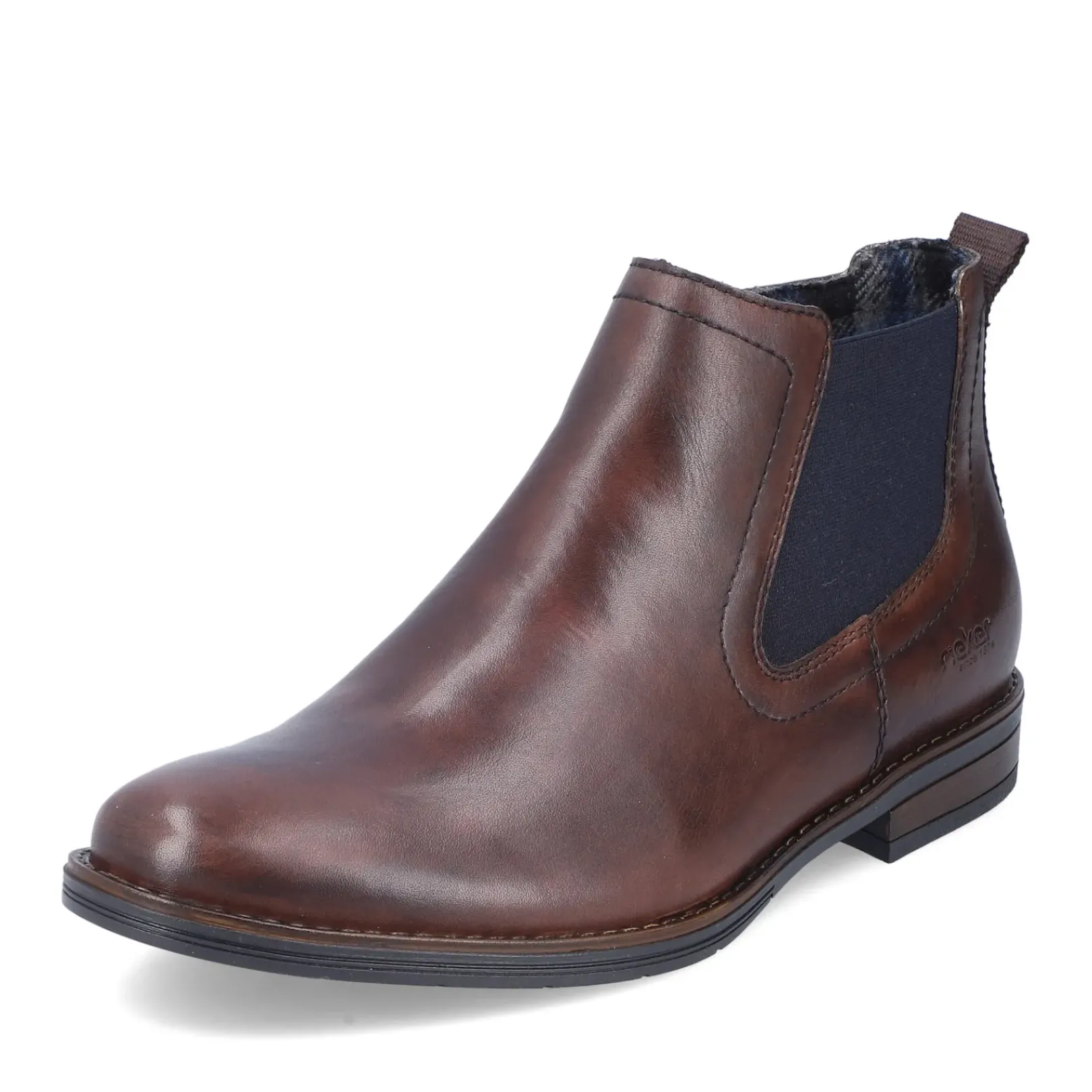 Outlet Rieker Meskie Buty Chelsea W Kolorze Kasztanowo-Brazowym
