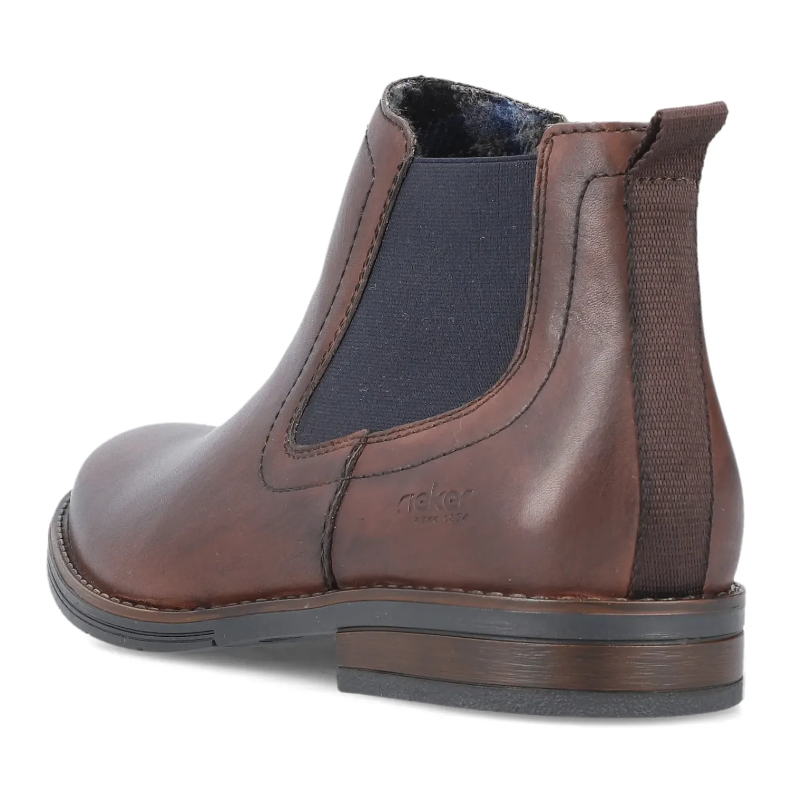 Outlet Rieker Meskie Buty Chelsea W Kolorze Kasztanowo-Brazowym