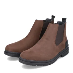 Hot Rieker Meskie Buty Chelsea W Kolorze Karmelowo-Brazowym