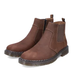 Sale Rieker Meskie Buty Chelsea W Kolorze Nugatowo-Brazowym