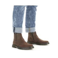 Sale Rieker Meskie Buty Chelsea W Kolorze Nugatowo-Brazowym