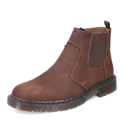 Sale Rieker Meskie Buty Chelsea W Kolorze Nugatowo-Brazowym