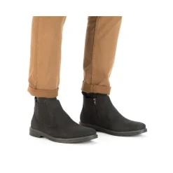 Best Rieker Meskie Buty Chelsea W Kolorze Kruczoczarnym