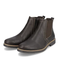Sale Rieker Meskie Buty Chelsea W Kolorze Czarno-Brazowym