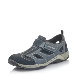 New Rieker Meskie Klapki W Kolorze Oceanicznego Blekitu