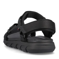 Fashion Rieker Meskie Sandaly Trekkingowe Deep Black