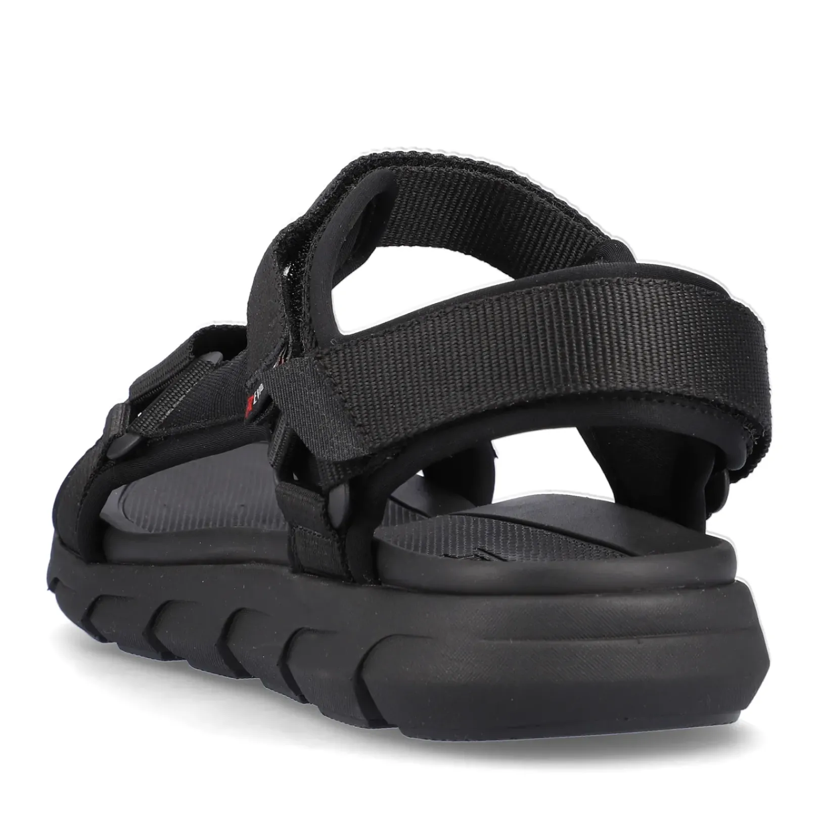 Fashion Rieker Meskie Sandaly Trekkingowe Deep Black