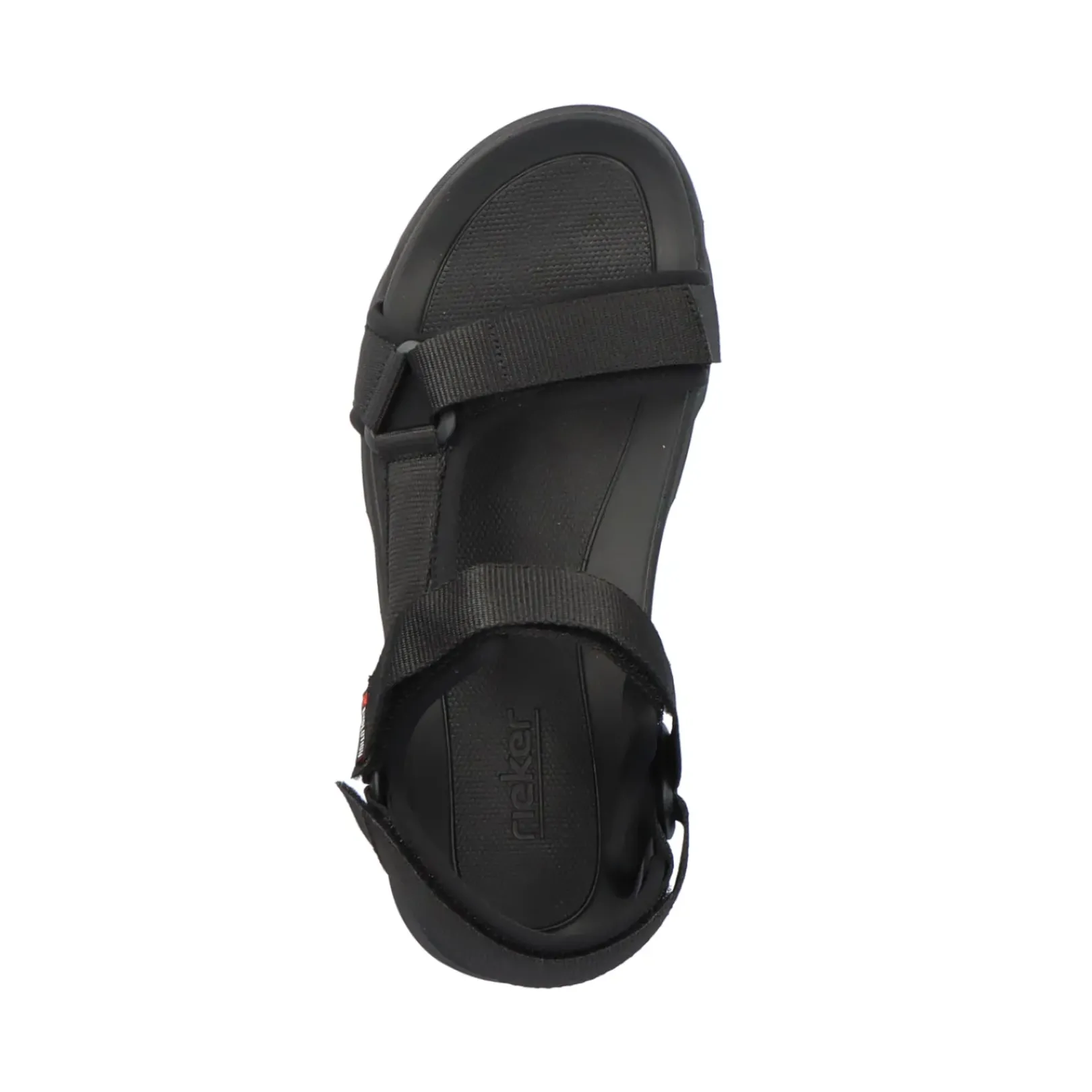 Fashion Rieker Meskie Sandaly Trekkingowe Deep Black