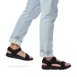 Fashion Rieker Meskie Sandaly Trekkingowe Deep Black