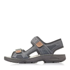 Best Rieker Meskie Sandaly Trekkingowe W Kolorze Oceanicznego Blekitu