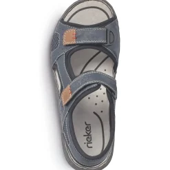 Best Rieker Meskie Sandaly Trekkingowe W Kolorze Oceanicznego Blekitu
