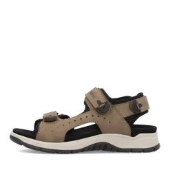 Clearance Rieker Meskie Sandaly Trekkingowe W Kolorze Jasnobrazowym