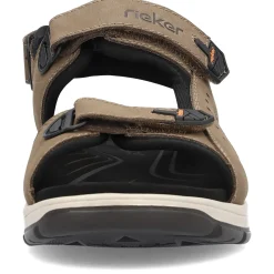 Clearance Rieker Meskie Sandaly Trekkingowe W Kolorze Jasnobrazowym