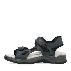 Clearance Rieker Meskie Sandaly Trekkingowe W Kolorze Lupkowoniebieskim