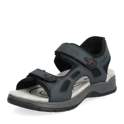 Clearance Rieker Meskie Sandaly Trekkingowe W Kolorze Lupkowoniebieskim