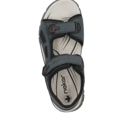 Clearance Rieker Meskie Sandaly Trekkingowe W Kolorze Lupkowoniebieskim