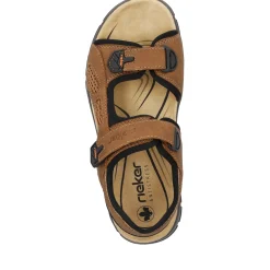 Clearance Rieker Meskie Sandaly Trekkingowe , Drewno, Braz