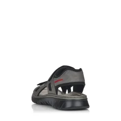 New Rieker Meskie Sandaly Trekkingowe W Kolorze Rockowoszarym
