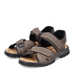 Discount Rieker Meskie Sandaly Trekkingowe W Kolorze Espresso W Kolorze Brazu