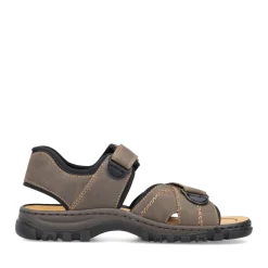 Discount Rieker Meskie Sandaly Trekkingowe W Kolorze Espresso W Kolorze Brazu