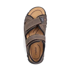 Discount Rieker Meskie Sandaly Trekkingowe W Kolorze Espresso W Kolorze Brazu