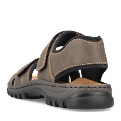 Discount Rieker Meskie Sandaly Trekkingowe W Kolorze Espresso W Kolorze Brazu