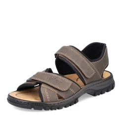 Discount Rieker Meskie Sandaly Trekkingowe W Kolorze Espresso W Kolorze Brazu