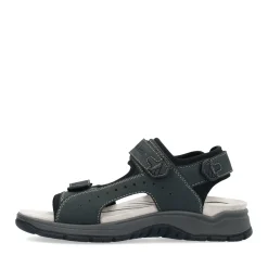 Clearance Rieker Meskie Sandaly Trekkingowe W Kolorze Niebiesko-Szarym