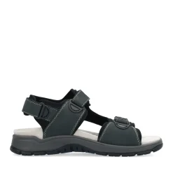Clearance Rieker Meskie Sandaly Trekkingowe W Kolorze Niebiesko-Szarym