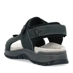Clearance Rieker Meskie Sandaly Trekkingowe W Kolorze Niebiesko-Szarym