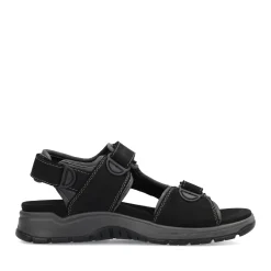 Discount Rieker Meskie Sandaly Trekkingowe , Nocna, Czarna