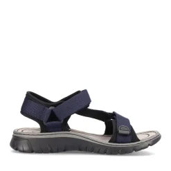 Best Rieker Meskie Sandaly Trekkingowe W Kolorze Granatowym