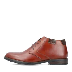 New Rieker Meskie Sznurowane Buty W Kolorze Lisiego Brazu