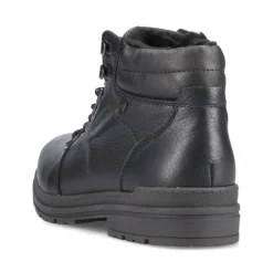 New Rieker Meskie Sznurowane Buty W Kolorze Czarnym, Blyszczacym