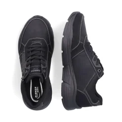 Clearance Rieker Meskie Sznurowane Buty W Kolorze Asfaltowo-Czarnym