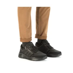 Clearance Rieker Meskie Sznurowane Buty W Kolorze Asfaltowo-Czarnym