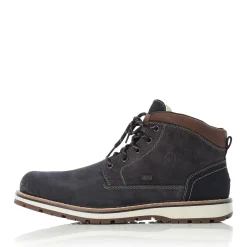 Fashion Rieker Meskie Sznurowane Buty W Kolorze Blekitu Pacyfiku
