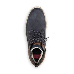 Fashion Rieker Meskie Sznurowane Buty W Kolorze Blekitu Pacyfiku